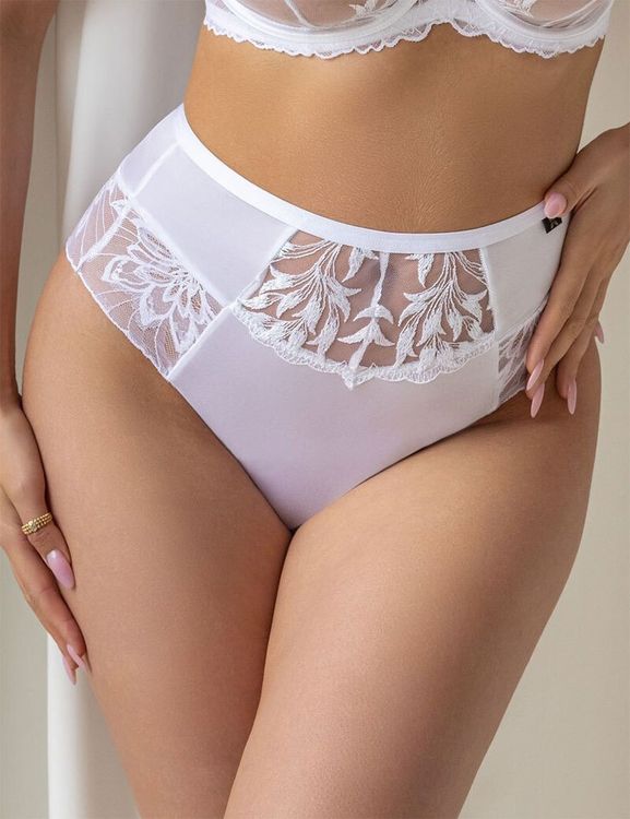 Трусы Kris Line Crystal стринги High Waist (белый)