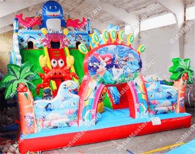 Коммерческий батут "Морские приключения" 14*7*6 м