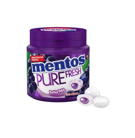 Жевательная резинка Mentos Виноград 54 гр