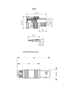 Кабель BNC (female) – Lemo 00