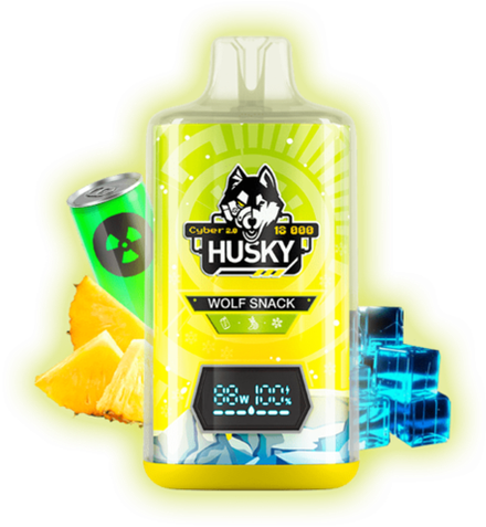 Husky Cyber 2 Wolf snack - ледяной энергетик с ананасом 18000 затяжек 20мг Hard (2% Hard)