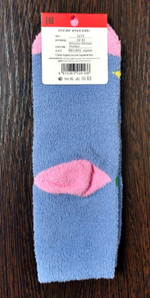 Тёплые женские носки 1 пара, хлопок, размеры 36-41, разноцветные