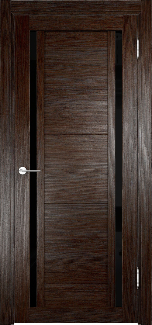 Межкомнатная дверь Берлин 06 ДО (Лакобель) / Цвет Дуб темный / Стекло "Лакобель" / Двери Верда