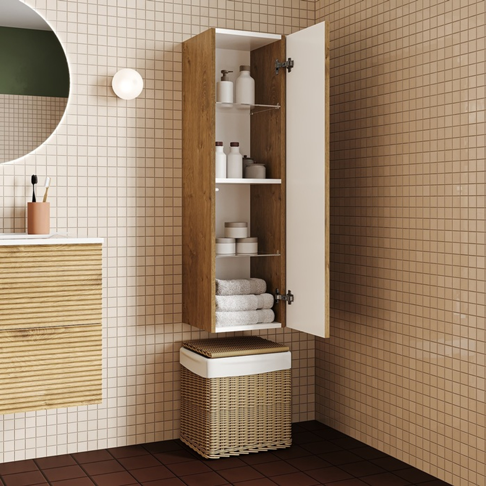 Пенал подвесной IDDIS Bild, 30 см, дуб светлый, BIL30V0i97