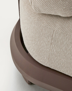 Трехместный диван Nerano из коричневого алюминия, 208 см