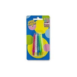 Свечи для торта с подставками блеск 10шт