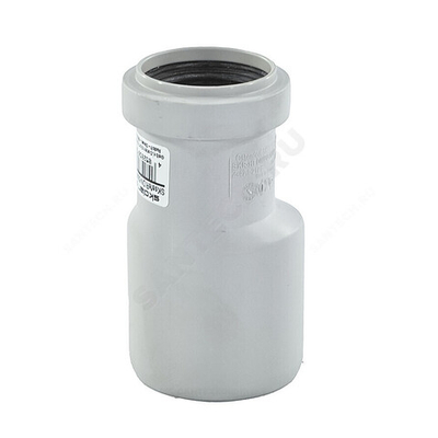 Переход PP-MD эксцентрический бесшумный светло-серый Skolan Safe SKRHT Дн 58х40 (DN50х40) б/нап на HT трубу Ostendorf 332750