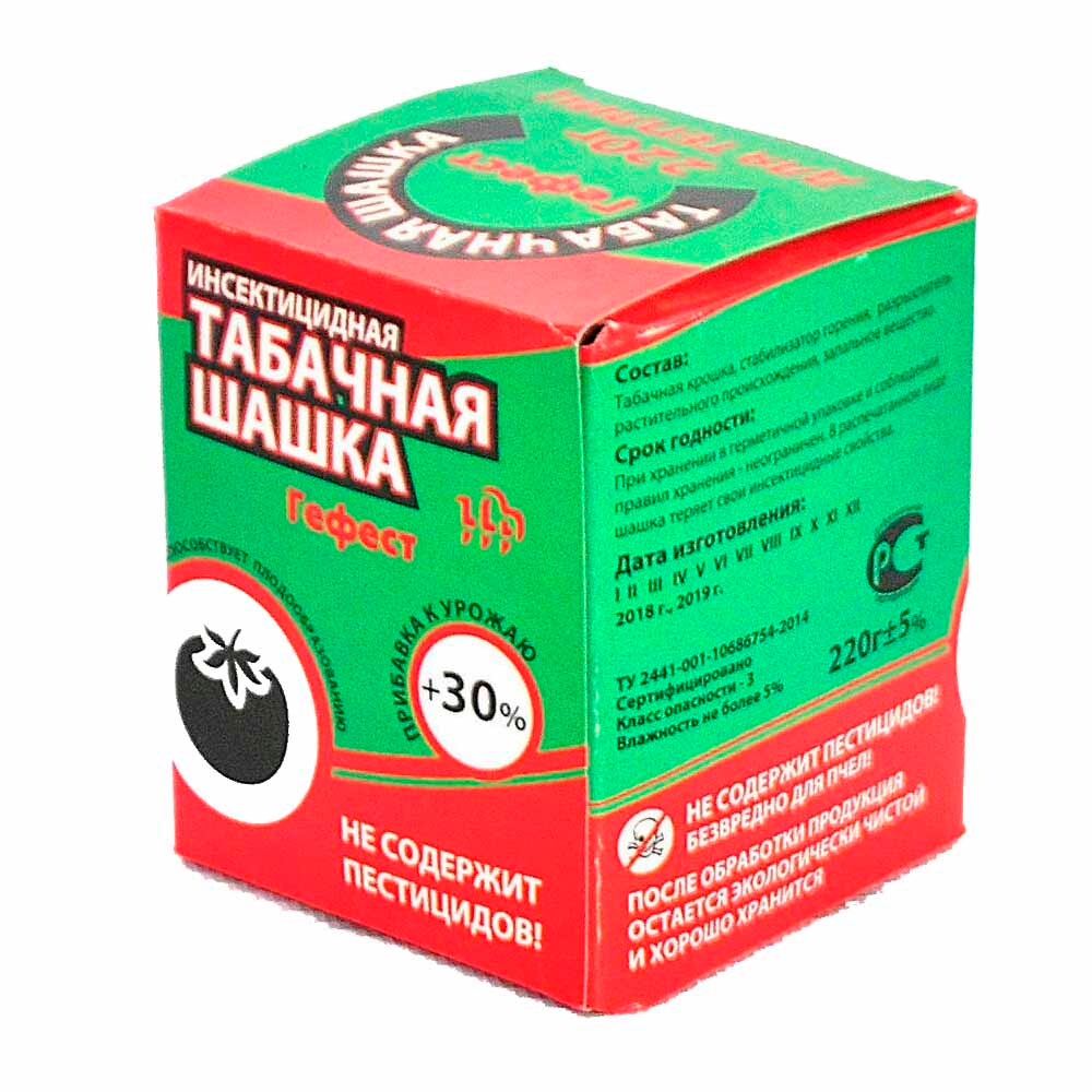Шашка табачная ГЕФЕСТ 220гр /30