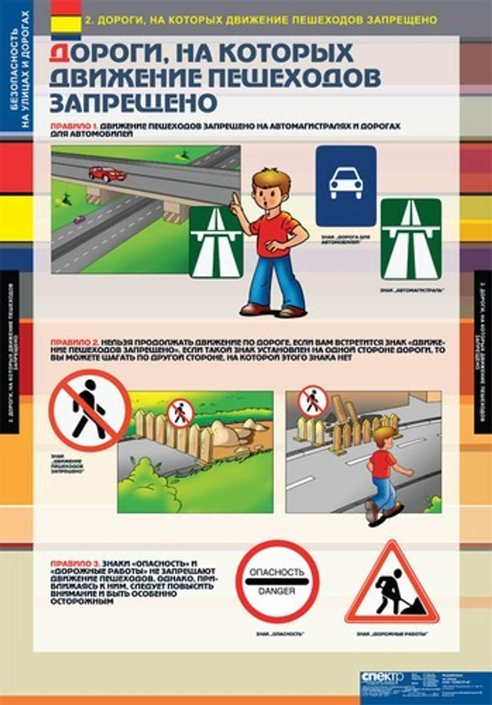 Безопасность на улицах и дорогах (12 таблиц, 68х98 см)
