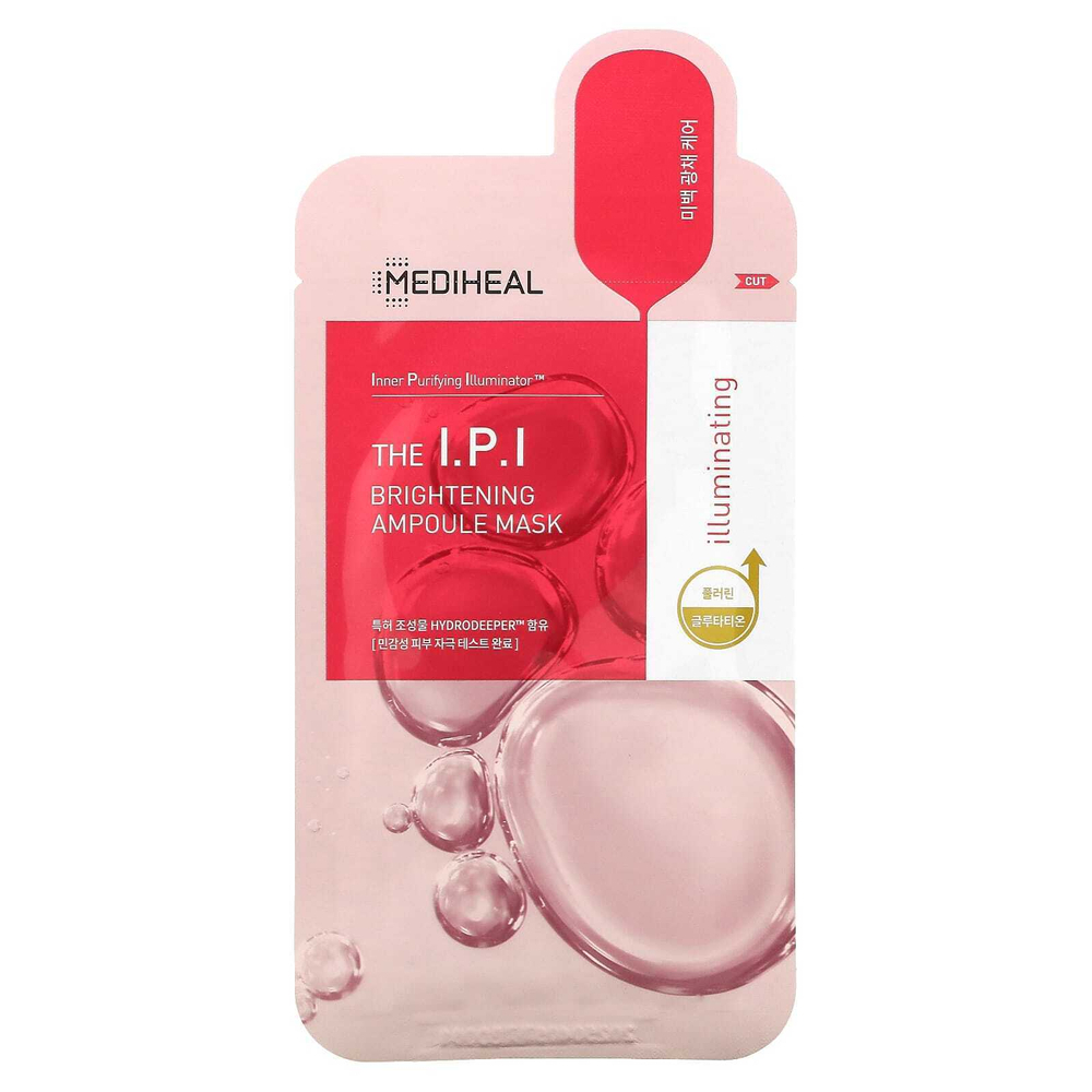 MEDIHEAL, The IPI, осветляющая маска-ампула, 1 шт., 25 мл (0,84 жидк. унц.)