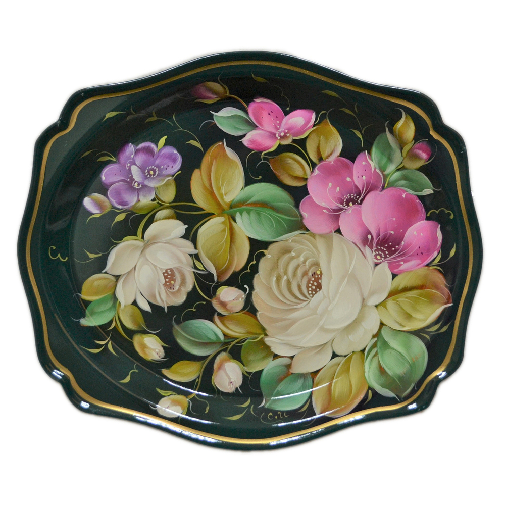 Zhostovo metal tray A3D260924166