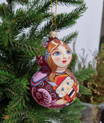 Матрёшка стеклянная Мария