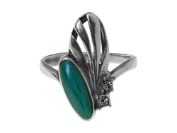 "Бригантина" кольцо в серебряном покрытии из коллекции "Самоцветы" от Jenavi