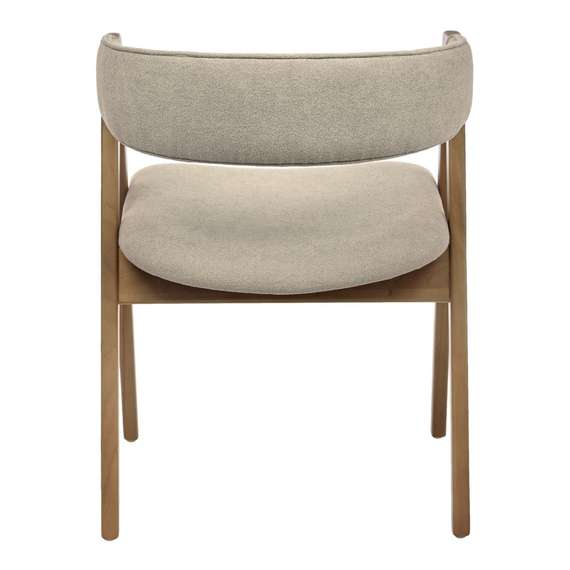 Стул Halston, орех, бежевое букле