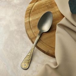 Ложка столовая 20,2 см матовая с золотом   P.L. Proff Cuisine [12]
