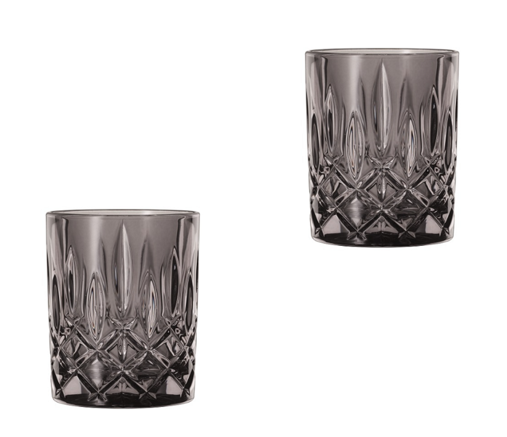 NOBLESSE - Набор низких стаканов 2 шт., серый, 295мл h=102мм d=82мм