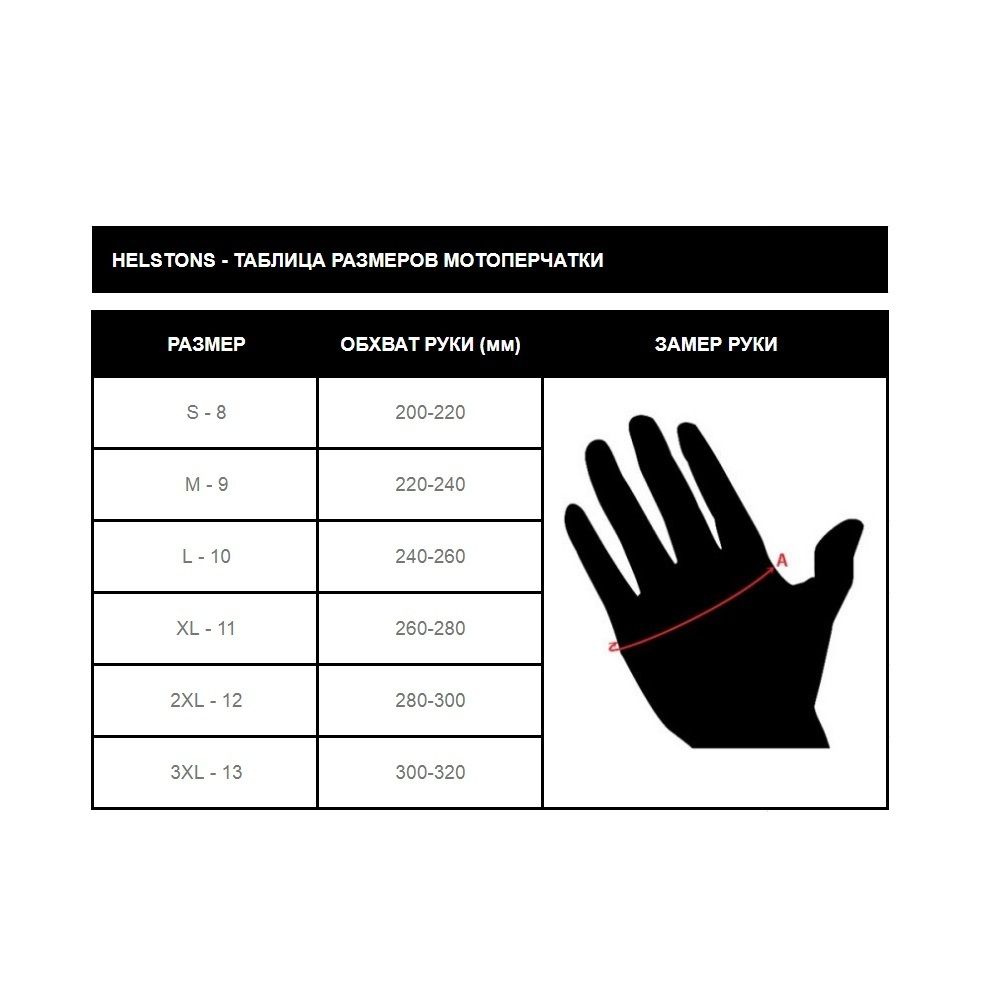 Gants Skull Ete Cuir / Черный