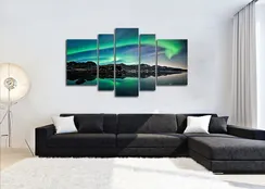 Модульная картина "Сияние севера"