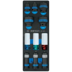 KING TONY (934-251MRV) Набор инструментов "DRIVE" в красной тележке, 251 предмет