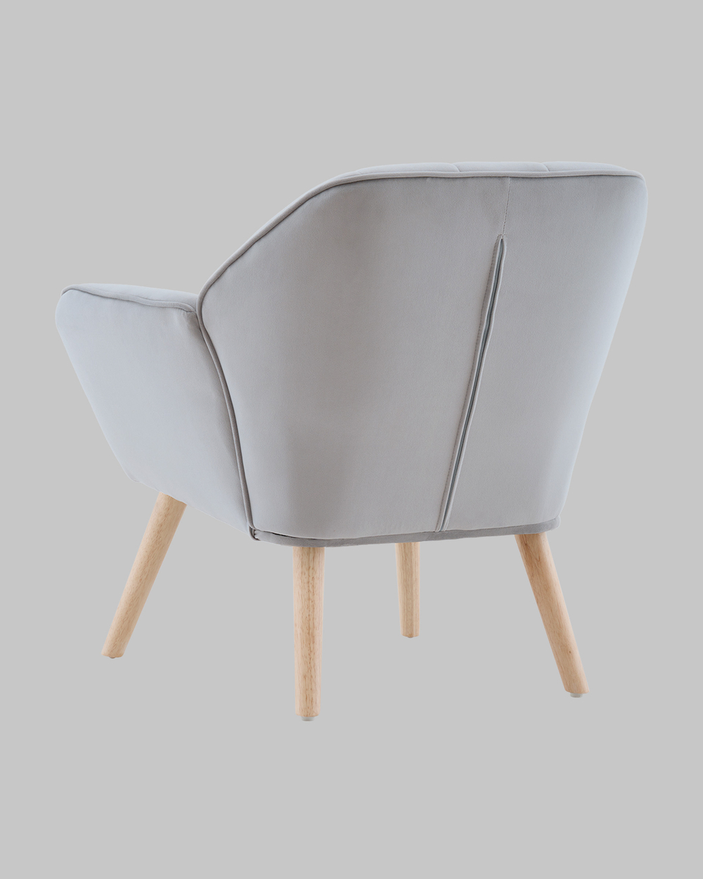 Кресло Руди серебристый