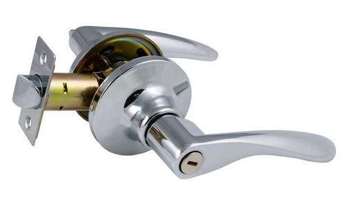 Защелка-Комплект  S-Locked 3901-03 BK CP с фалевыми ручками фикс.  ХРОМ  /118451 см.157845