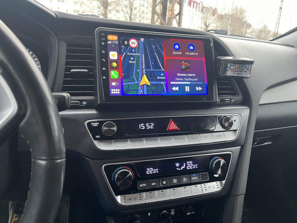 Магнитола для Hyundai Sonata 2017-2019 (LF) - Kuberg QLed, Android 13, TS20, CarPlay, SIM-слот