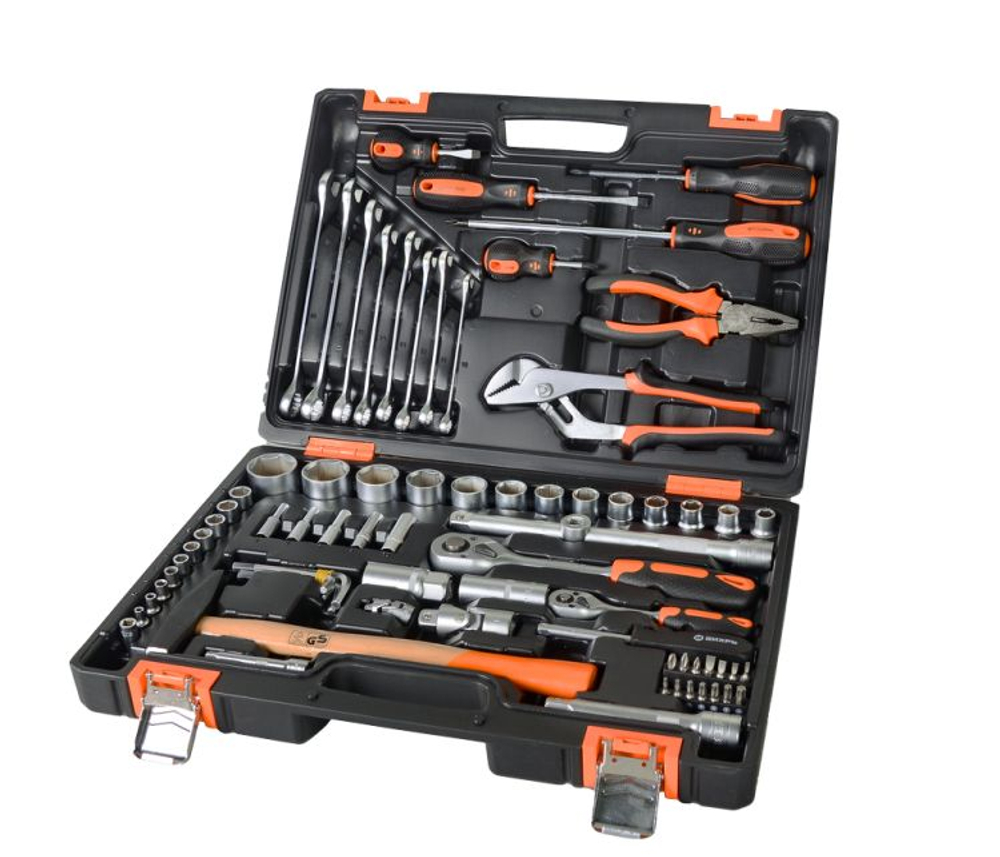 Набор инструментов ВИХРЬ, 1/2", 1/4", 76 предм, кейс