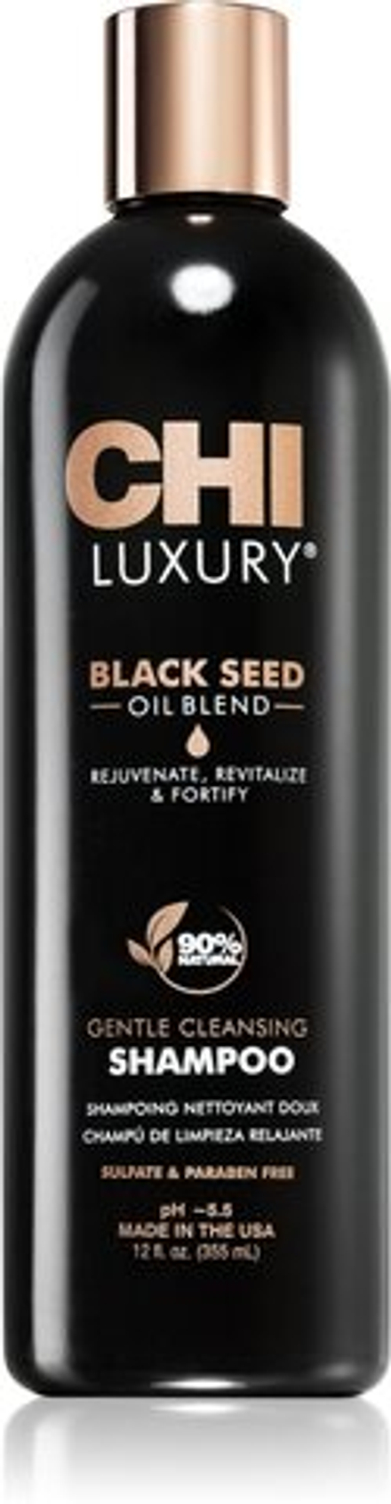 CHI Luxury Black Seed Oil Gentle Cleansing Shampoo - мягкий очищающий шампунь /   355  ml  / GTIN 633911788363