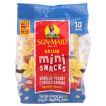 Sun-Maid, Изюм со вкусом йогурта, мини-закуски, ваниль, 10 упаковок, 142 г (5 унций)