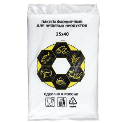 Пакеты фасовочные ПНД 25х40см 9мкм "Пчелка" (1/10шт)