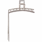 Заколка - краб для волос на блистере «ДЕ Палма», классика, цвет золото и серебро, 12*4см (пакет с подвесом)