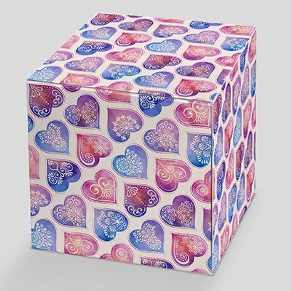 Коробка для кружки розово-синяя &quot;С Любовью&quot;
