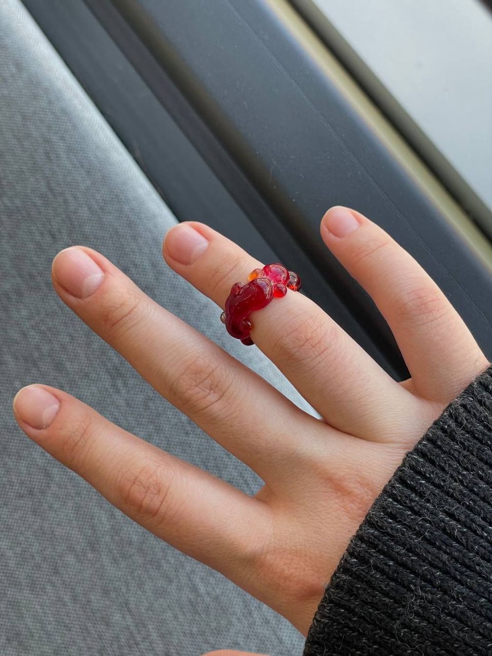 Кольцо Bubble, стекло