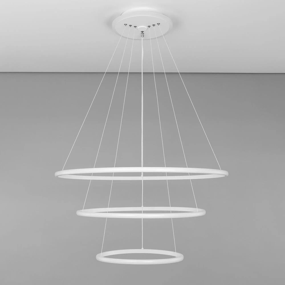 Citilux Неон Смарт CL731A090E RGB Умная подвесная люстра Белая