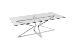 13RX3012-SILVER-Стол журнальный 120*60*43см
