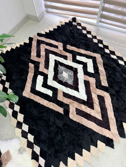 Покрывало меховое ковер из шкуры овчины