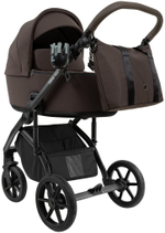 Детская коляска Roan Bass Next 2.0 3 в 1 с автокреслом Pituso Baesa Pro Black BSN/44/2 Turkish Coffe/Black/руч.Cappuccino