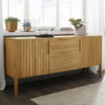 Тумба двухдверная 2 ящика Розенбург из массива дуба