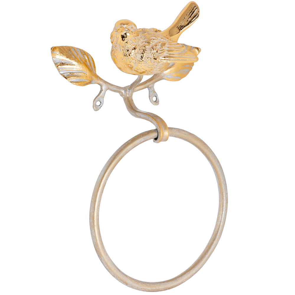 Держатель для полотенец Терра Лавли Айвори Мраморное золото