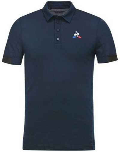 Мужское поло теннисное Le Coq Sportif TENNIS Polo SS No.5 M - dress blues