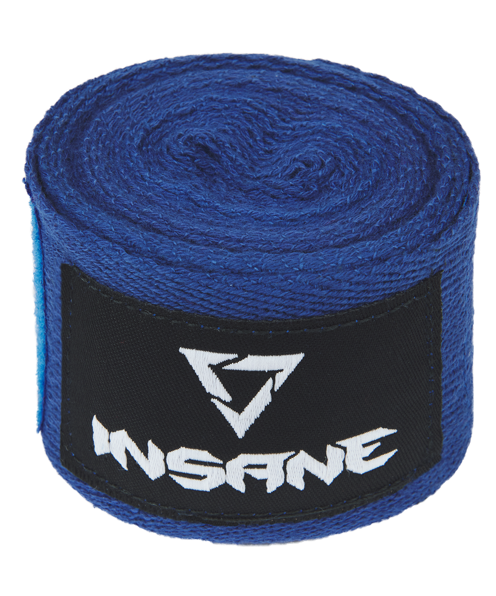 Бинт боксерский CRUSHER, хлопок, синий, 4,5 м