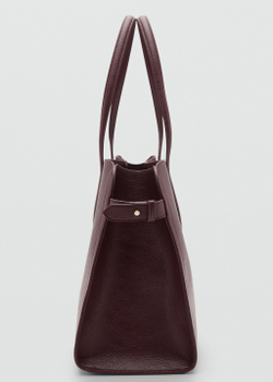 Сумка среднего размера из искусственной кожи с мятым эффектом