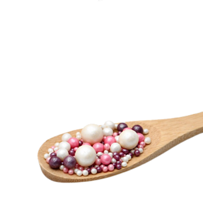 Драже "Жемчуг", розовый-серебро-сиреневый, 50 г