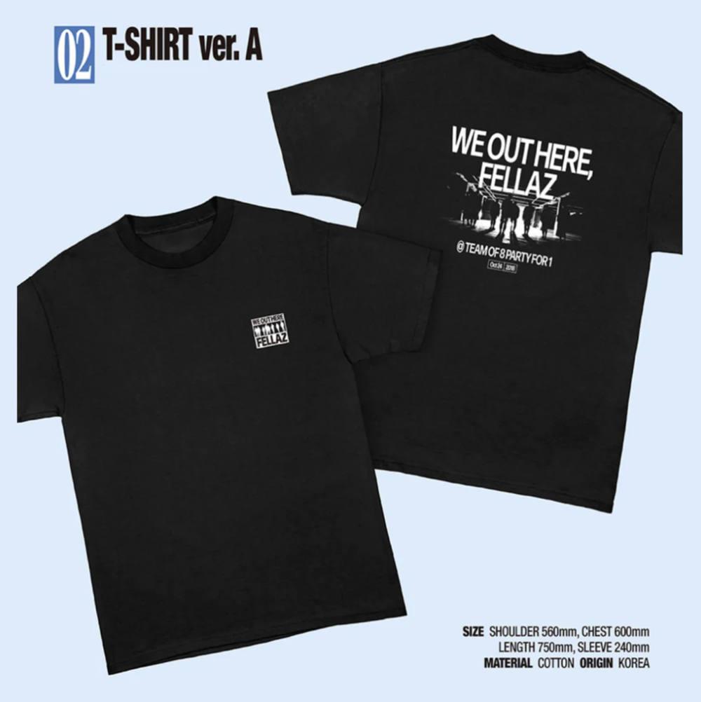 Мерч ATEEZ POP-UP '8ROOM' - T-SHIRT ver.A