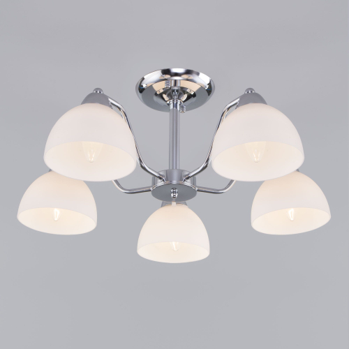 Потолочная люстра с плафонами 30172/5 хром