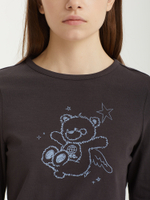 Женский Лонгслив Doodle Bear