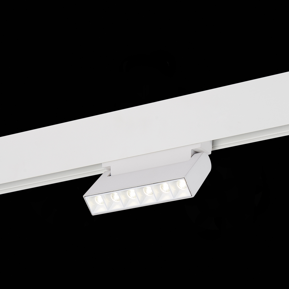 ST364.546.06 Магнитный трековый светильник белый LED 1*6W 4000K 532Lm Ra&gt;80 36° IP20 L120xW22xH108 48V