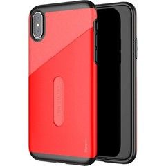Чехол-кошелек Baseus Card Pocket для iPhone X, Xs (Красный)