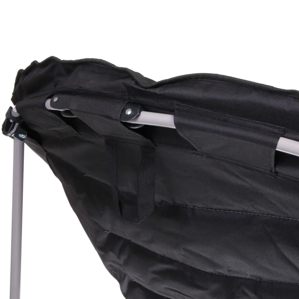 Кресло складное до 120 кг, 98*90*70 см, синий-серый, ТуристМастер