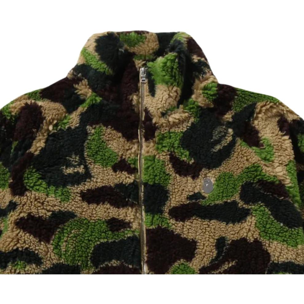A Bathing Ape Bathing Ape Fw25 Velvet Feel Coat зеленый
